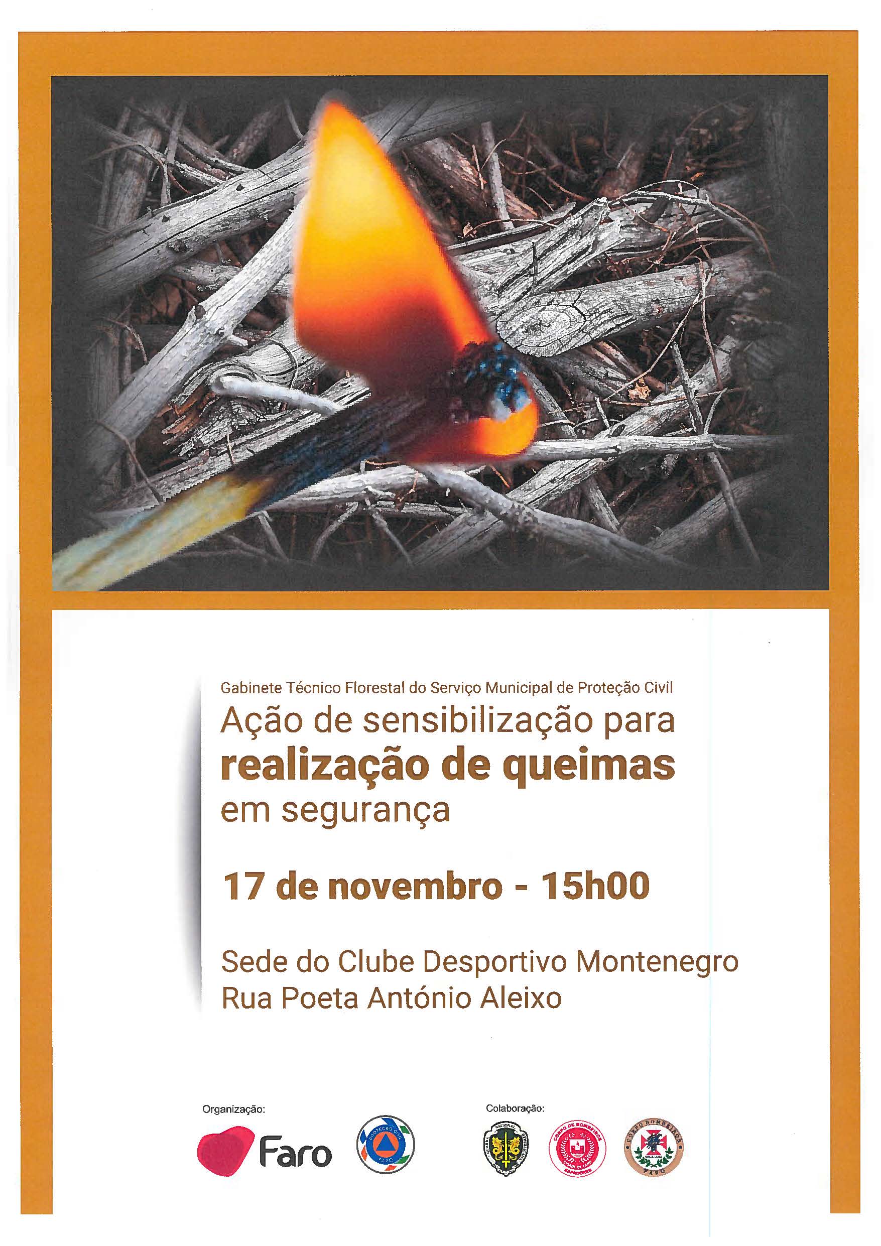 Ação de sensibilização para realização de queimas